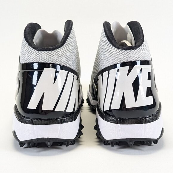 Nike Vapor Pro Mens 13.5 Mid Turf White Football Lacrosse Cleats 527879-100 main image 8